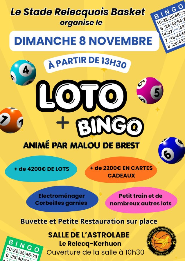 LOTO - RECHERCHE DE BENEVOLES - 08/11/2026